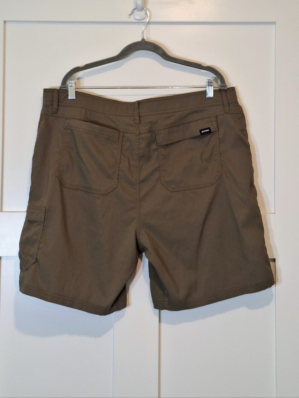 PrAna Zion Stretch Cargo Hiking Shorts 40/08 Olive Green Outdoors Gorpcore - Picture 10 of 16